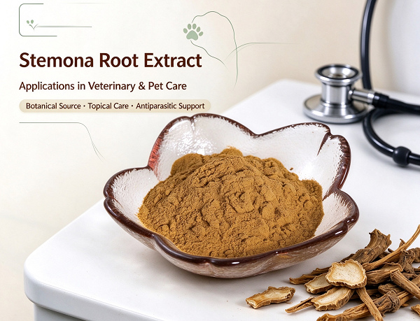 Botanical Parasite Control: Stemona Root Extract for Veterinary and Pet Care Applications